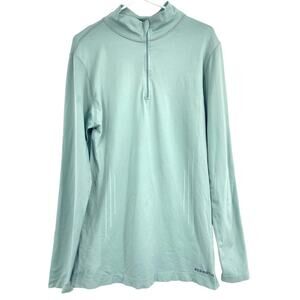 Redington VaporStream Fly Fishing Long Sleeve 1/4 Zip Blue Green Large‎